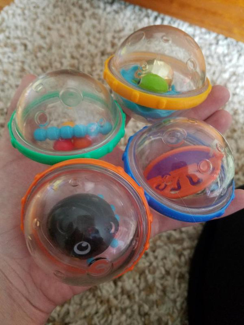 Bubbly Splash N' Giggle Squad: 4 Floating Funballs for Tiny Water Pirates!