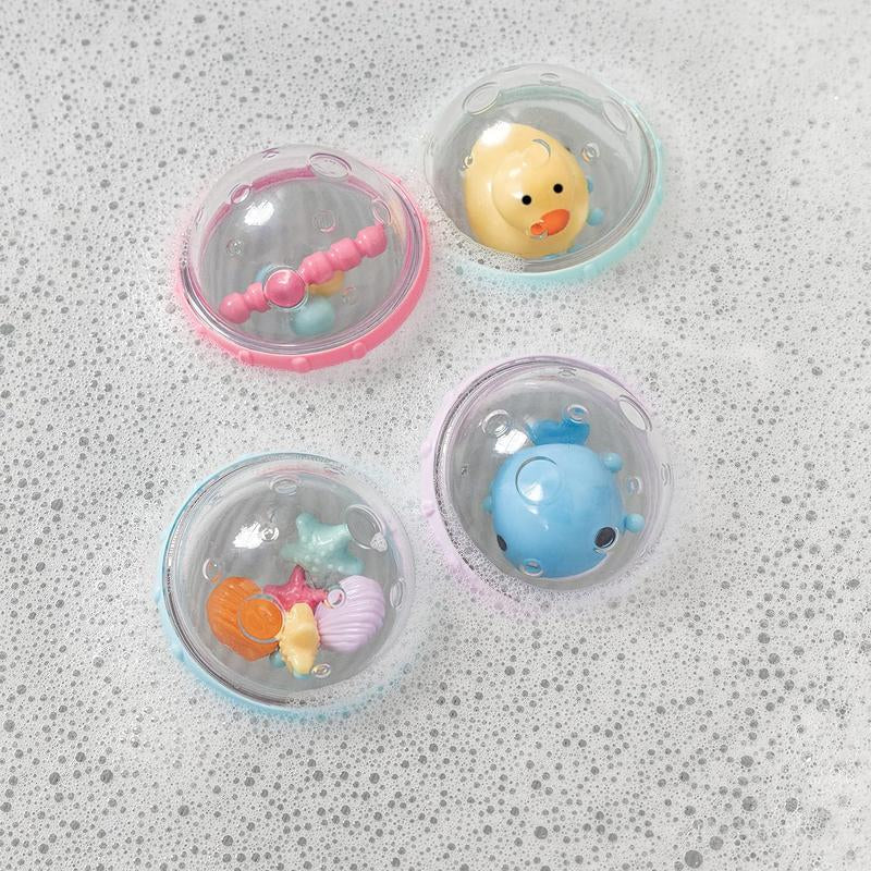 Bubbly Splash N' Giggle Squad: 4 Floating Funballs for Tiny Water Pirates!
